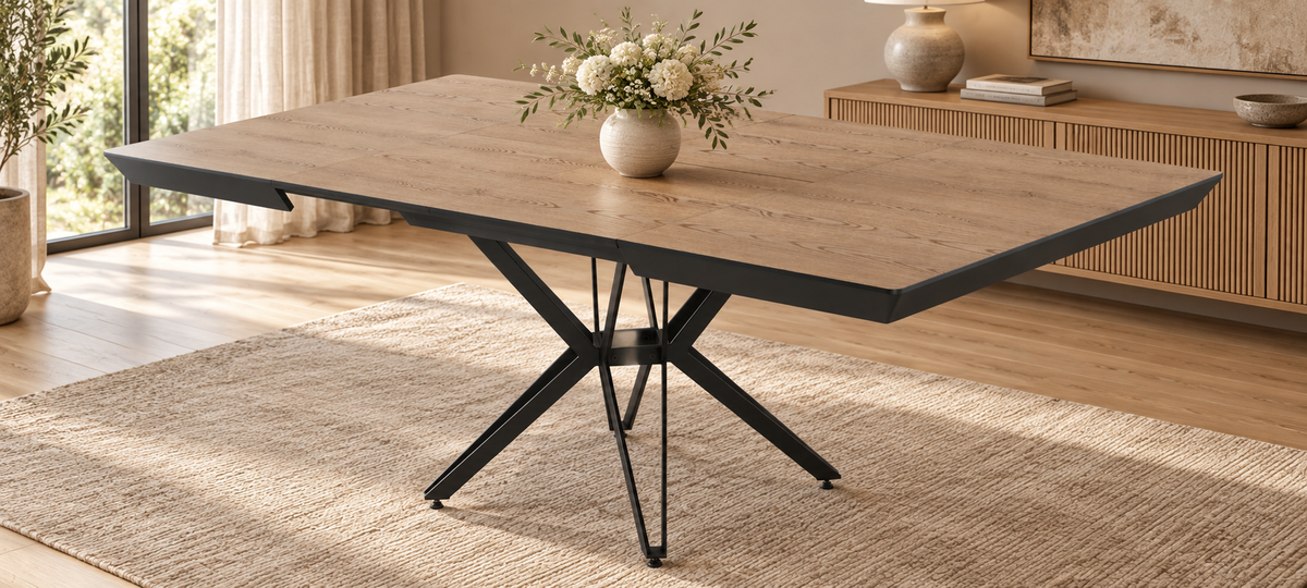 Panama uitschuifbare eettafel 100–180 cm