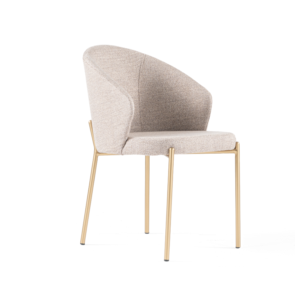 Chaise de salle à manger rembourrée Bugatti
