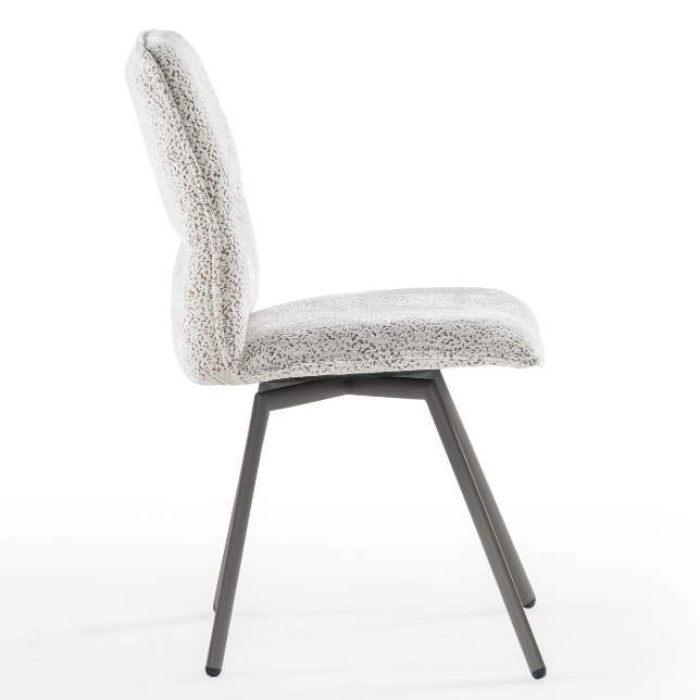 Chaise de salle à manger rembourrée Loft avec dossier en trois parties