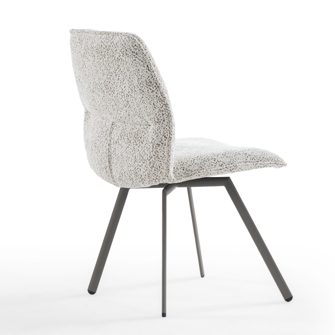 Chaise de salle à manger rembourrée Loft avec dossier en trois parties