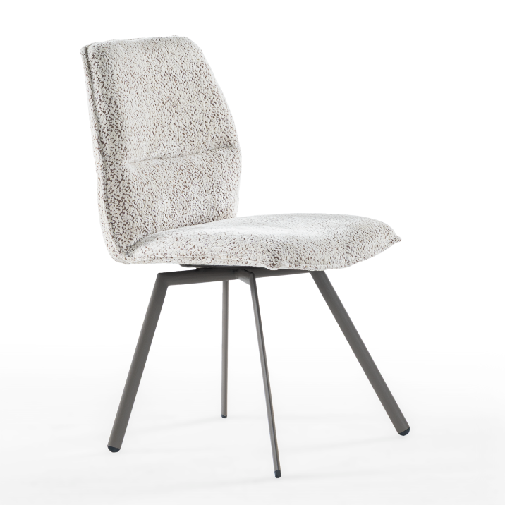 Chaise de salle à manger rembourrée Loft avec dossier en trois parties