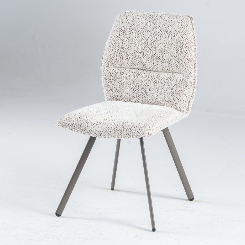 Chaise de salle à manger rembourrée Loft avec dossier en trois parties